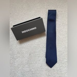 Indochino Blue Dot Tie